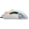 Glorious Model D gaming mouse - White, glossy + Grip Tape - black