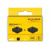 DeLock HDMI 2 - 1 bidirectional 4K 60 Hz compact - Retail Box - Video/Audio-Switch - 2 x HDMI - Desktop (64072)
