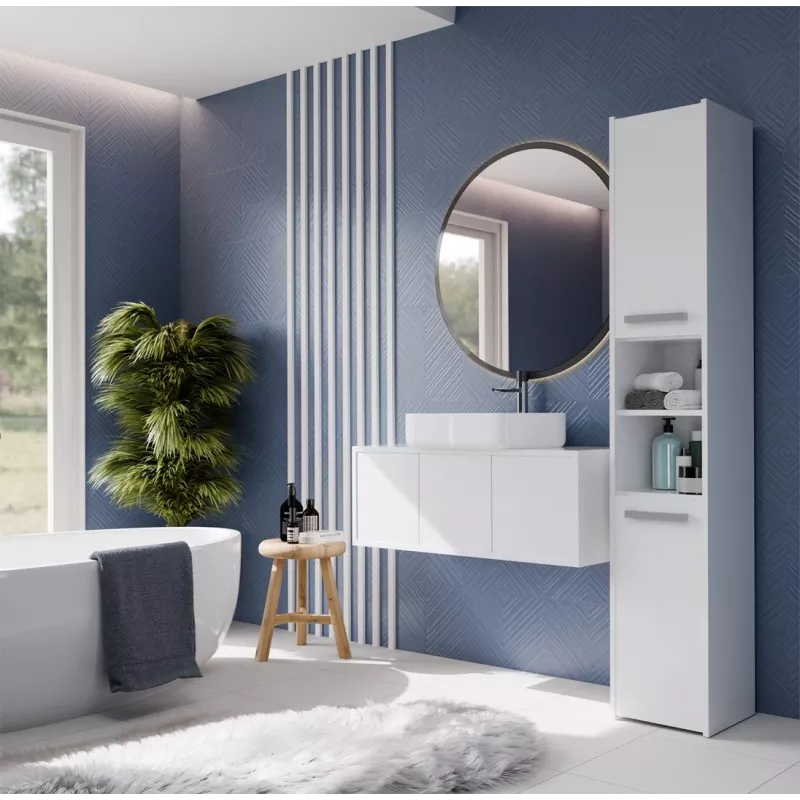 Topeshop S30 white bathroom storage cabinet White