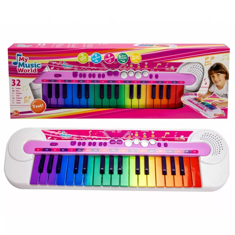 Keyboard Simba Toys Benelux My Music World 106834638 with touch-sensitive keys