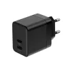 Crong wall charger Ultra Compact GaN 35W PD 3.0 2x USB-C (black)