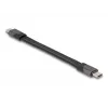 DeLOCK USB Cable 40 Gbps Type-C to Type-C 15 cm PD 3.0 100 W