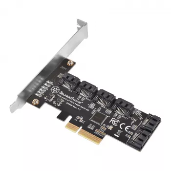 SILVERSTONE Serial ATA controller SST-ECS06 — PCIe card with 6 SATA ports