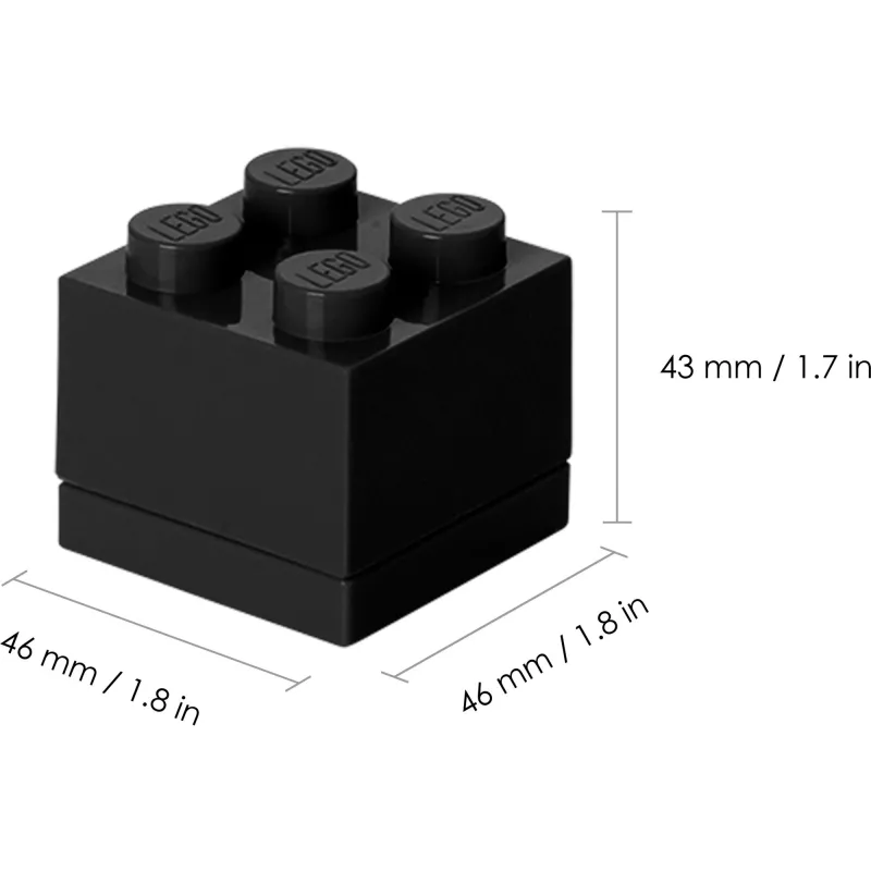 Lego Lunch Container Mini 4 black 4011 (40111733)