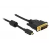 Video cable adapter DeLOCK 83585 Micro-HDMI to DVI-D 1m