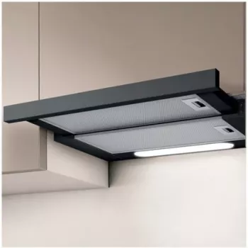 Built-in cooker hood Elica Elite 14 LUX 60 BL — 598 mm width, 368 m³/h extraction, aluminium grease filter, LED, 62 dB