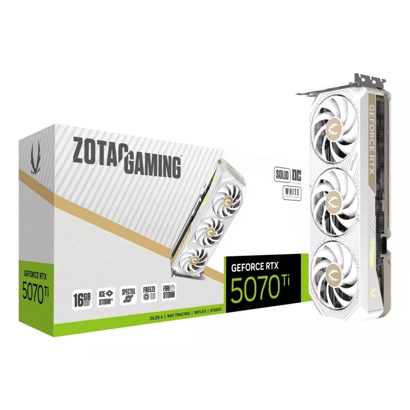 ZOTAC GAMING GeForce RTX 5070 Ti SOLID CORE OC 16GB GDDR7 Graphics Card
