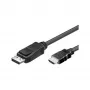 Good Connections HDMI 5m, 5 m, HDMI, DisplayPort, Male, Male, Black
