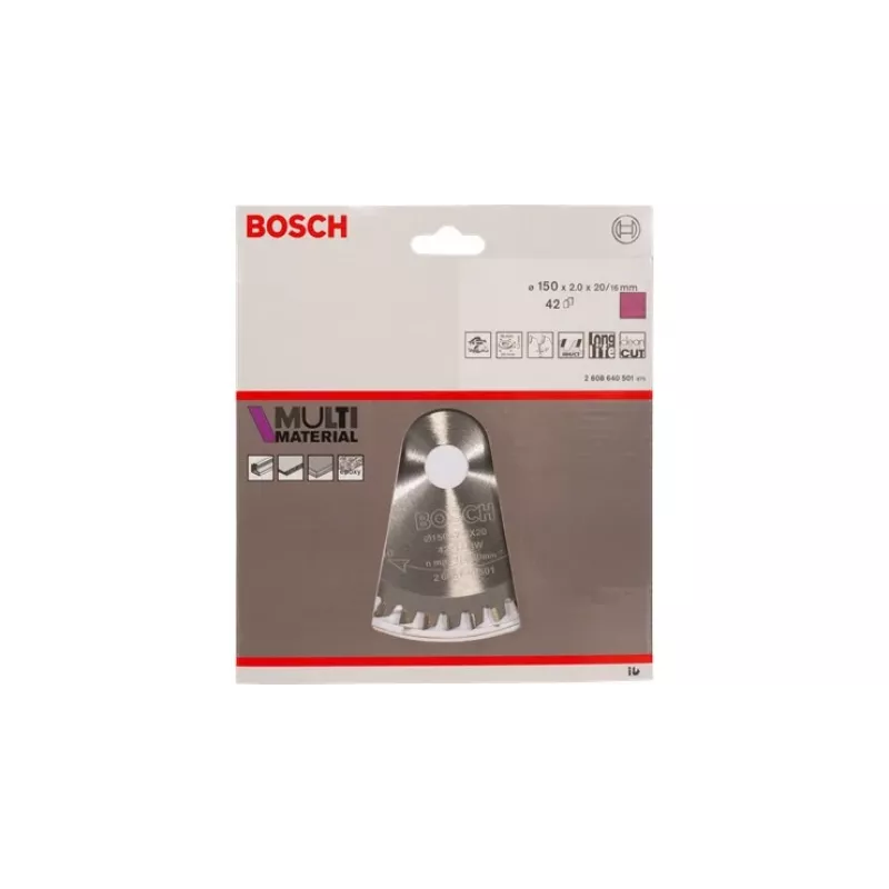 Circular Saw Blades Bosch Multi Material 2608640503 Thickness 1.8mm