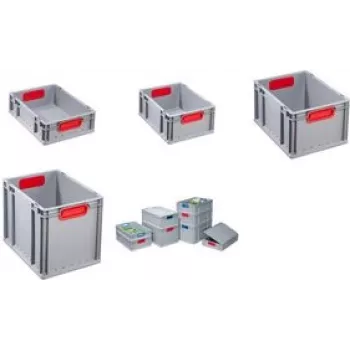 Storage box allit ProfiPlus 30.0 x 40.0 x 12.0 cm grey — plastic storage container