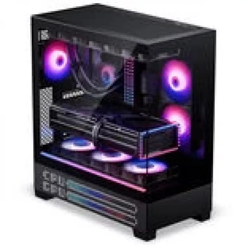 PHANTEKS XT View Matrix PC-Enclosure, Midi-Tower, E-ATX, Tempered Glass, Matrix LED - black (PH-XT523VM1_DBK01)
