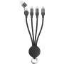 USB cable 2GO 797363 USB A/USB C USB C/micro-USB B/Lightning Black