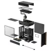 Desktop PC Case DeepCool CL6600 Black — supports ATX/PS2/SFX/SFX-L PSUs, 140 mm front fans, 120/140 mm top/rear, 2.5/3.5 inch drives
