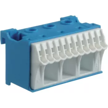 Hager KN14N Blue - White Connection Block (KN14N)
