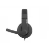 Wired binaural headset NATEC Rhea with boom microphone, 3.5mm connectors, 2.2 m cable, 32 Ω impedance