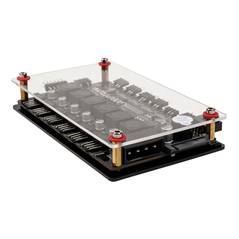 Lamptron CU135 Fan Controller + RGB Controller with Display, ARGB - Black