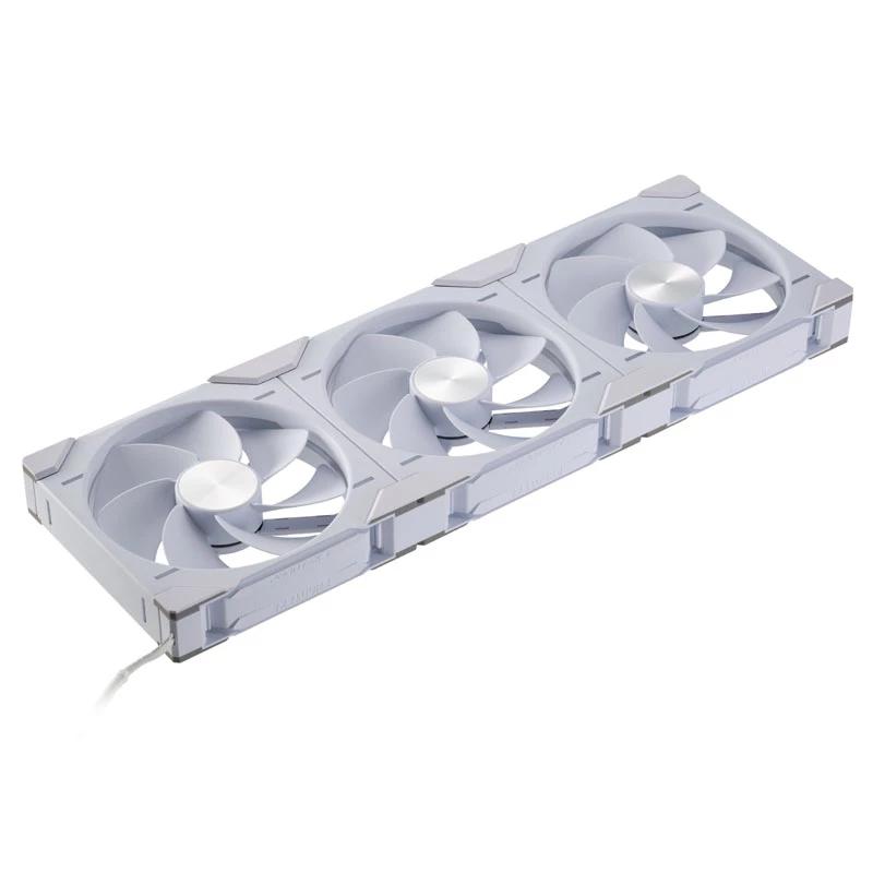 Phanteks D30-140 140mm White PWM Case Fan 3-pack — 140x30 mm, 250–1800 RPM, FDB