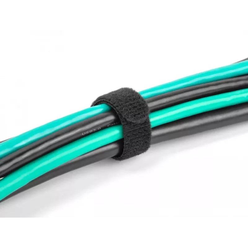Hook & loop cable tie DeLOCK 19075 300x12mm black 10 pieces