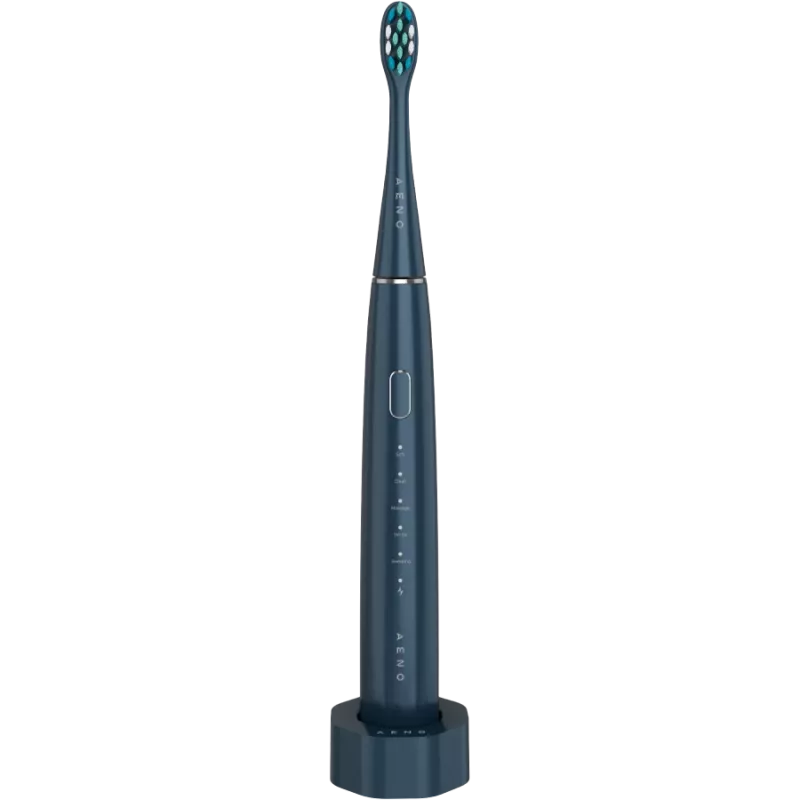 Wireless Tooth Brush, Navy Blue, 3 Brush Heads, 1400mAh, Function: Soft, Clean, Massage, White, Sweep