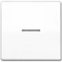 Wall-mounted switch insert JUNG AS 591 KO5BFS WW, white, IP44, compatible with 502/503/506 series