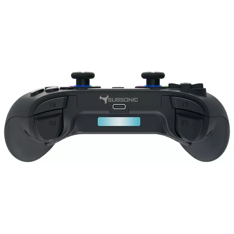 Gamepad Subsonic PS5 Wireless LED Controller Black D-pad Home Options Share
