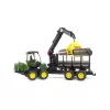 Bruder John Deere 1210E Forwarder with grab