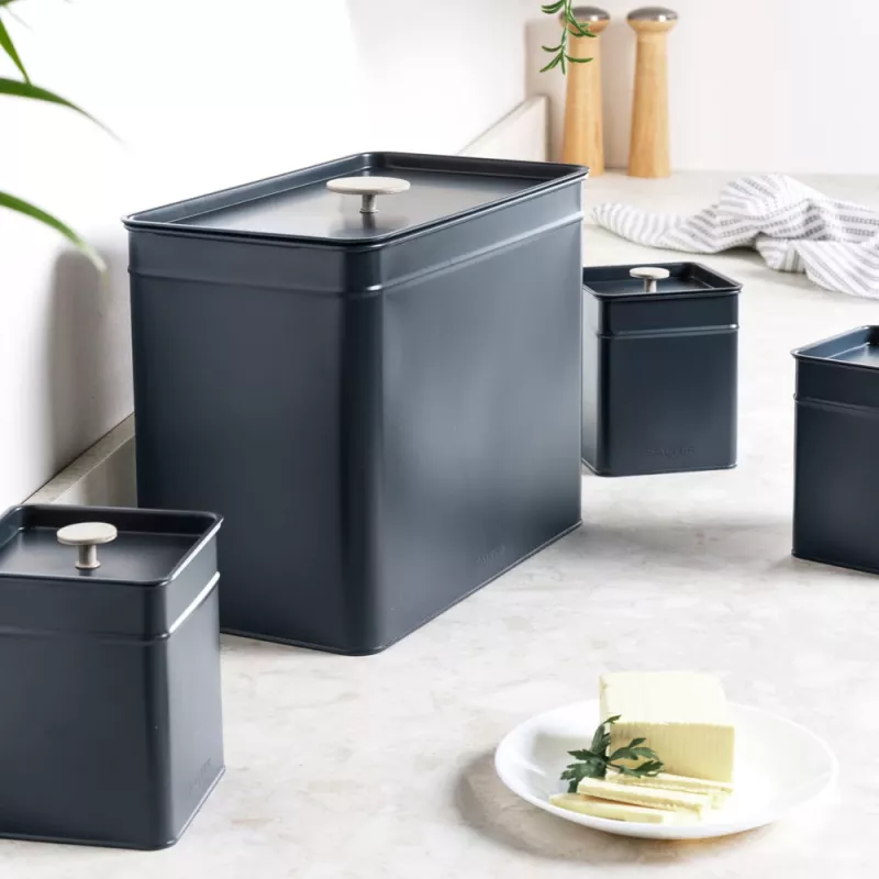 Bread Bin Salter Marino Steel Construction BW124601EU7 - Stainless Steel Loaf Storage