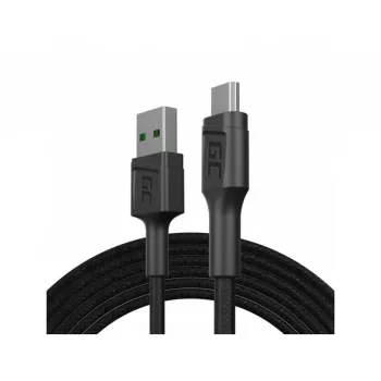 USB 2.0 cable Green Cell KABGC20 — USB A to Micro-USB B, 1.2 m, black