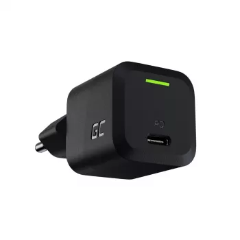 Mobile device charger Green Cell CHARGC06, USB-C 33W, Quick Charge 3.0, AC input 100–240V, black