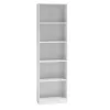 Office bookcase Topeshop R40 BIEL 5 shelves White