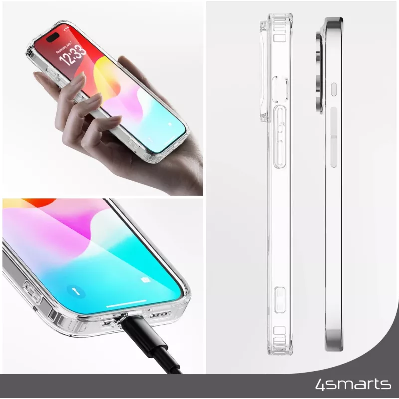 Shell case 4smarts 540606 for iPhone 15 Plus Transparent 17 cm
