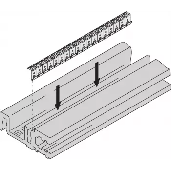 SCHROFF HORIZ.RAIL H VT 84HP EMC - Rack-Accessory (24576084)