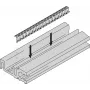 SCHROFF HORIZ.RAIL H VT 84HP EMC - Rack-Accessory (24576084)