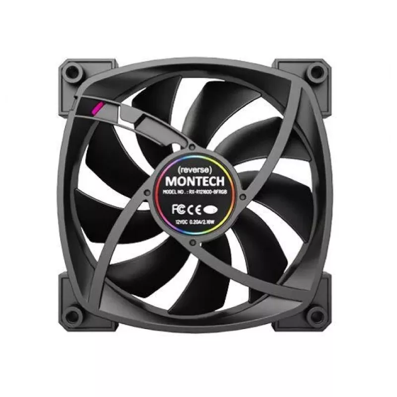 Montech RX120 PWM Computer case Fan 12 cm Black 3 pc(s)