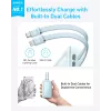 Anker Power Bank with Built-In USB-C and + Lighting Cable | A1680031 | 10000 mAh | 30W | Blue