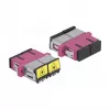 Optical Fiber Coupler DeLOCK 86896 SC Duplex Female to SC Duplex Female Multi-mode Violet