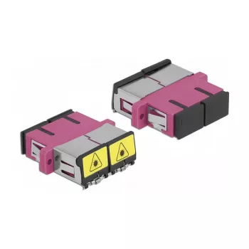 Optical Fiber Coupler DeLOCK 86896 SC Duplex Female to SC Duplex Female Multi-mode Violet