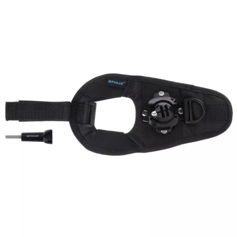 Puluz hand wrist strap mount for action cameras 360° rotation — compatible with GoPro HERO 7/6/5/4/3/2, SJCAM, Xiaomi