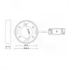 Lighting accessory DELOCK 46019, white plastic wall mount, 83.5×83.5×26.5 mm