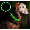 LED collar Anicoll Green for dogs and cats Model rechargeable lighting