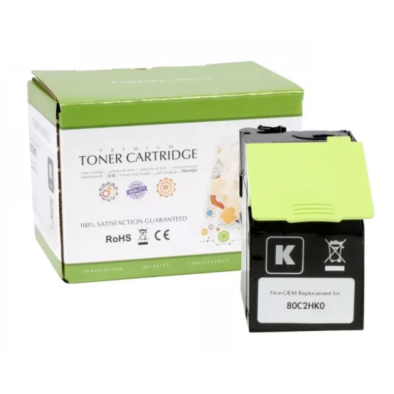 Compatible Static-Control Lexmark 802HK, Black, high yield, 4000 p. (80C2HC0)