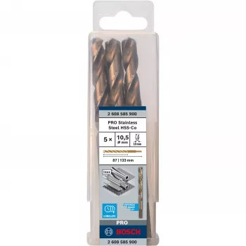 Twist Drill Bits Bosch HSS Cobalt 2608585900 5 Piece Set