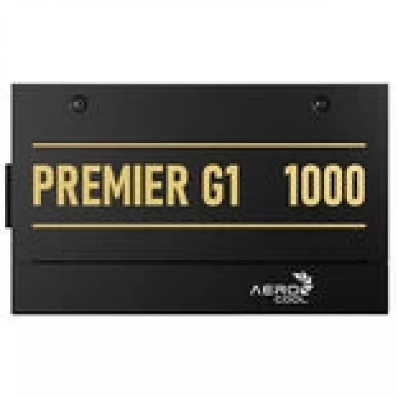 Aerocool Premier G1 80 PLUS Gold Power Supply, PCIe 5.1, ATX 3.1 - 1000 Watt, black