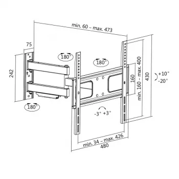 TV mount LogiLink BP0014