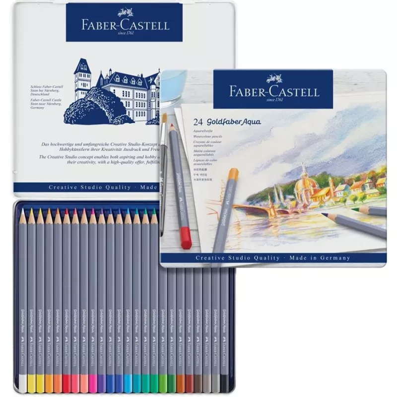 Colored Pencils Faber-Castell Goldfaber Aqua 24 pcs