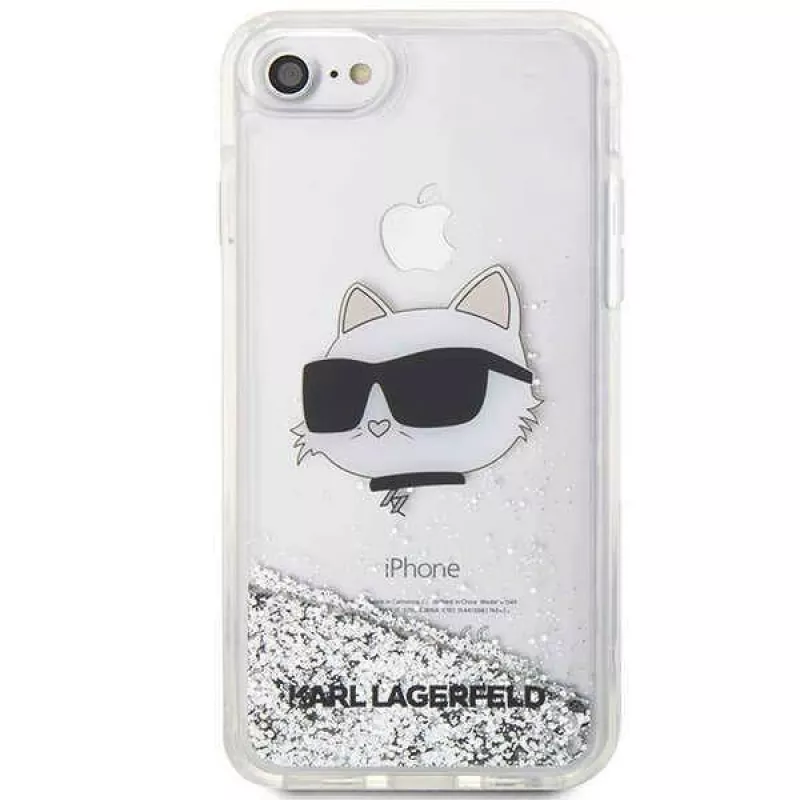 Karl Lagerfeld | Original Case IPHONE SE 2022/SE 2020/7/8 Karl Lagerfeld Hardcase Glitter Choupette Head (KLHCI8LNCHCS)
