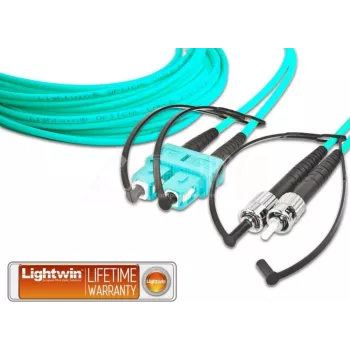 Lightwin LDP-50 SC-ST 3.0 OM3 Fibre Optic Cable 3 m Aqua-Colour (LDP-50 SC-ST 3.0 OM3)