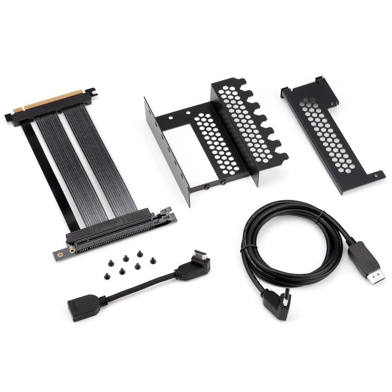CableMod Vertical PCI-e Bracket PCI-e 4.0 Edition, HDMI + DisplayPort, Black