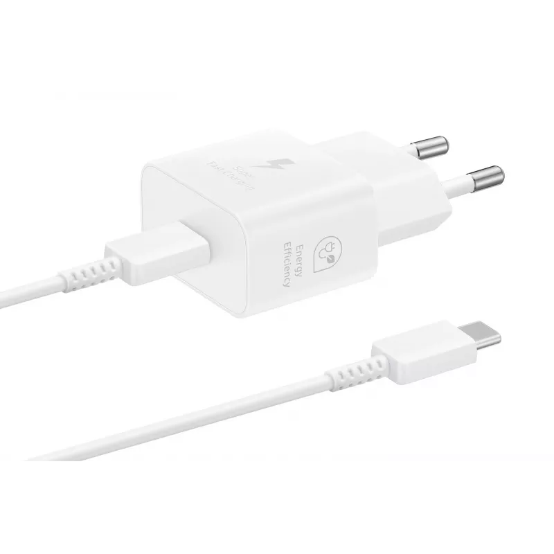 AC USB Fast Charger Samsung EP-T2510 25W White, USB‑C, PPS, Super Fast Charging