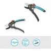 Pruning shears GARDENA PremiumCut 12240-20 anvil for dry wood, grey/turquoise